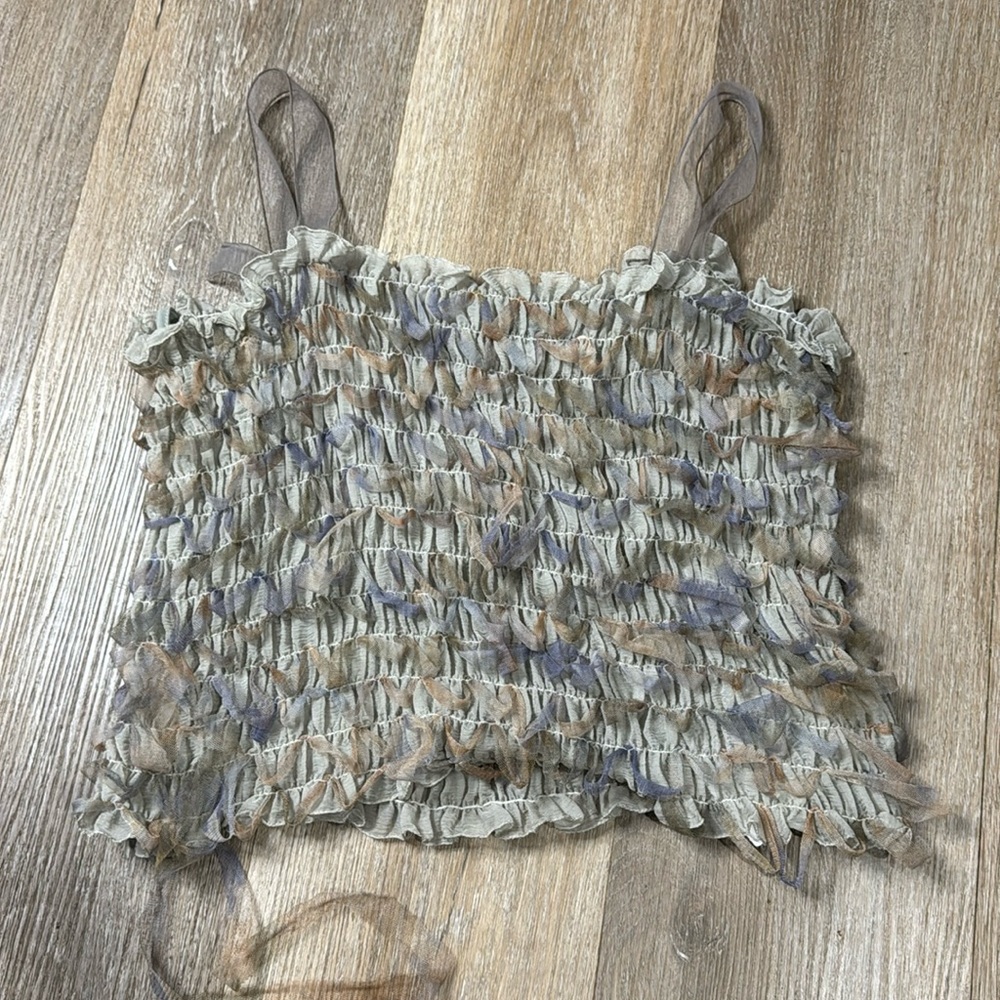 VTG Giorgio Armani Ruched Tank Top